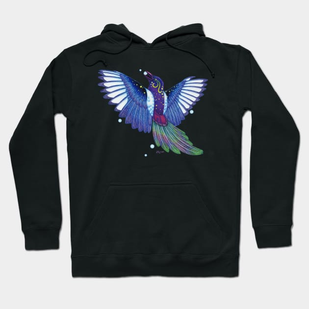 Oaxacan Magpie Hoodie by JillianLambertArt